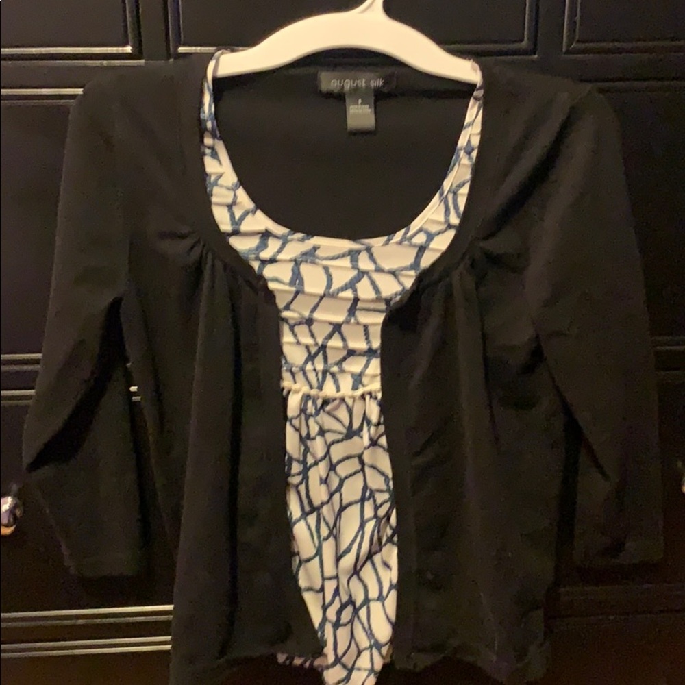 Cardigan with built in shell